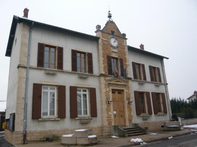 Mairie d'Ambérieux (Rhône), France.