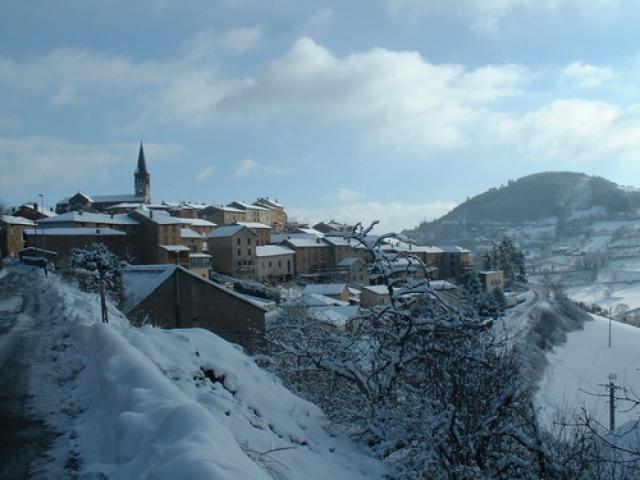 Saint Just d'Avray sous la neige