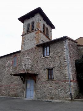 Eglise de Saint-Romain-en-Gal, Rhône, France. Classée en 1972.