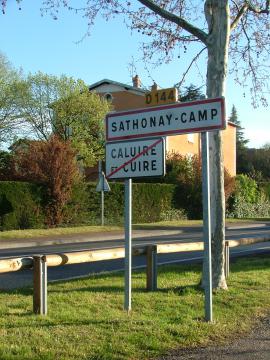 Entrance of Sathonay-Camp, France