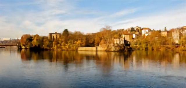 la Saône , l'ile Barbe à LYON