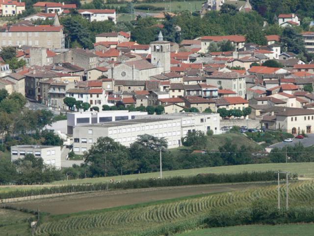 L'Eglise et le collège de Mornant (Rhône)