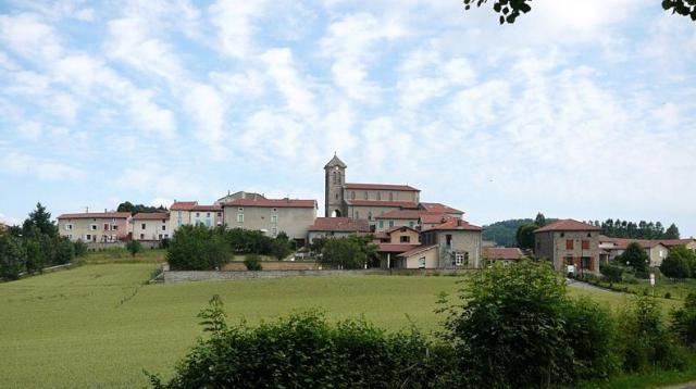 Vue sur La Chapelle sur Coise depuis la Madonne