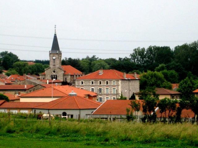 Vue générale du village de Saint-Laurent-d'Agny