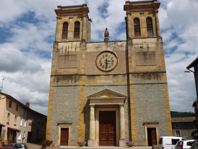 Église de Cublize dans le département du Rhône en France
