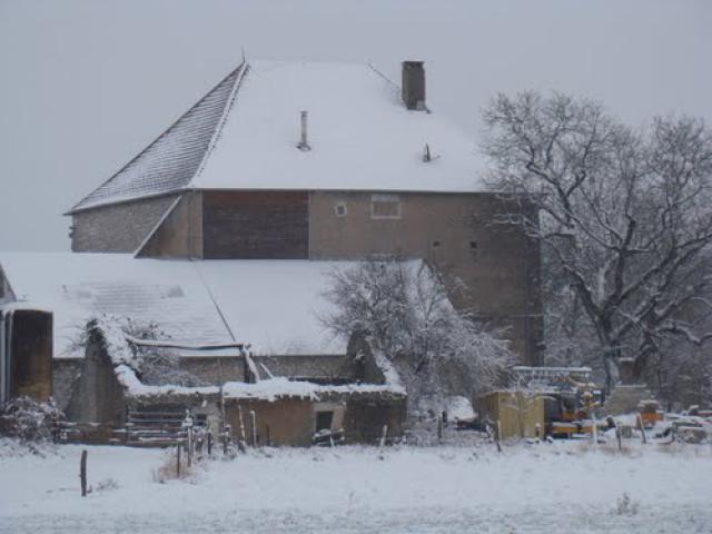 la Mécanique de Cussey sous la neige ( décembre 2010 )