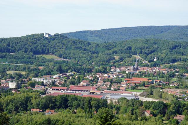 La colline de Bourlémont (Ronchamp, Haute-Saône).