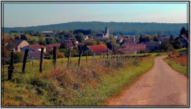 Le village aux premiers jours de l'automne
