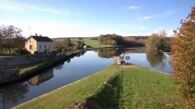 La Saône à la porte de garde de Chemilly
