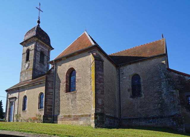 L'église de Briaucourt en Haute-Saône.