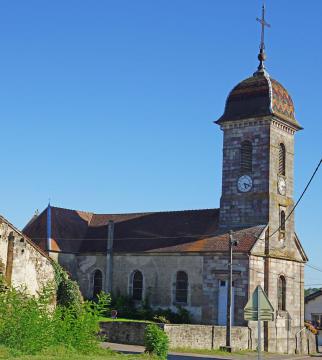 L'église de Briaucourt en Haute-Saône.