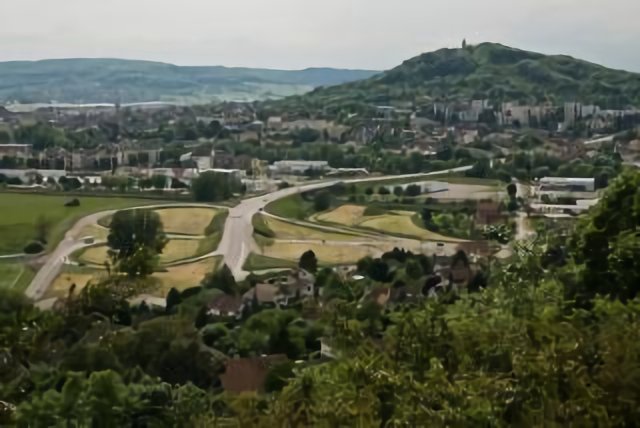 vue sur la motte à Vesoul