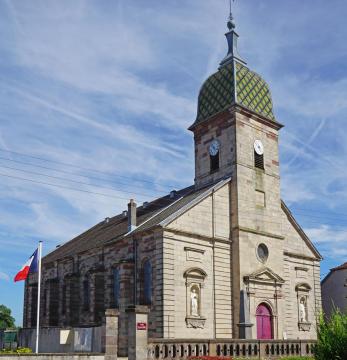 L'église de Baudoncourt.