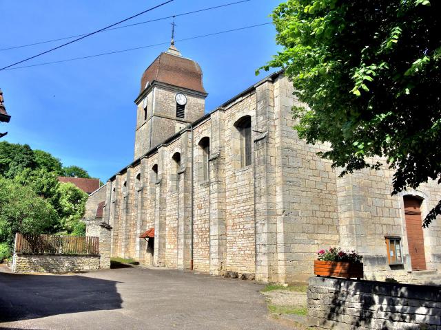 Eglise Saint Nicet, à Mailley-et-Chazelot. Haute-Saône