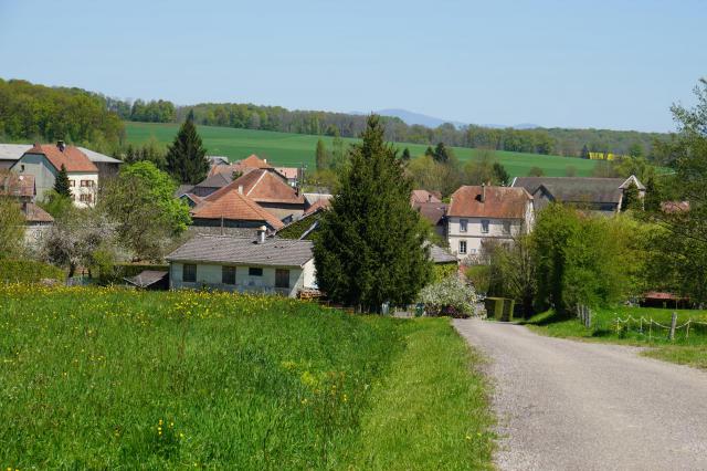Vue générale de Villafans.