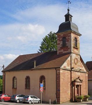 Le temple luthérien de Bussurel (Héricourt).