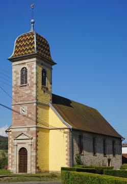 Le temple protestant de Trémoins.