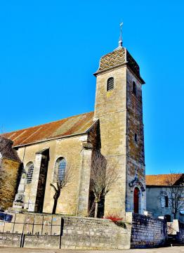 Eglise de Granvelle. Département de la Haute-Saône.