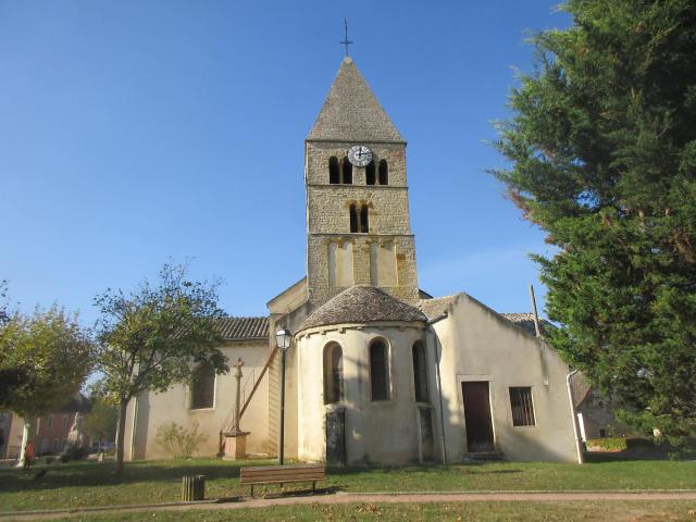 Église Saint-Jean-Baptiste de Simandre, Saône-et-Loire.