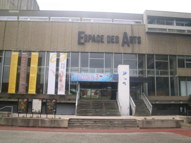 Vue de l'Espaces des Arts à Chalon-sur-Saône