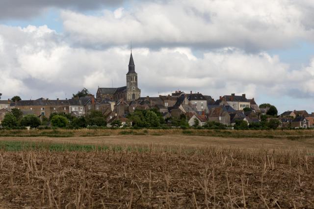 Vue d'ensemble du bourg de Saint-Denis-d'Orques.