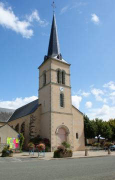 St-Aubin-de-Locquenay. l'église