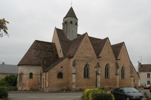 Église Saint-Aubin de Saint-Aubin-des-Coudrais.