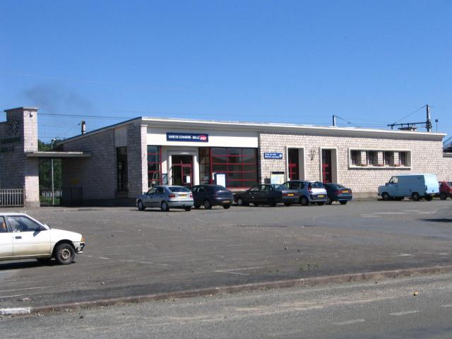 La gare de Connerré-Beillé, Sarthe, France.