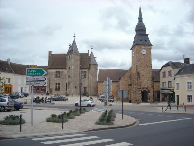 Photo de la place du château.
