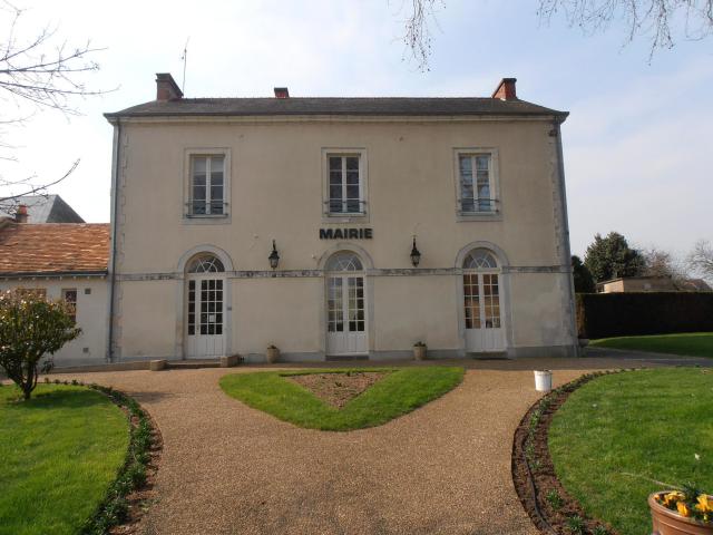 Mairie de la Chapelle d'Aligné, Sarthe, France