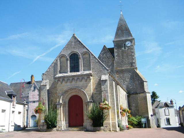 Gréez-sur-Roc, Sarthe, Fr, église