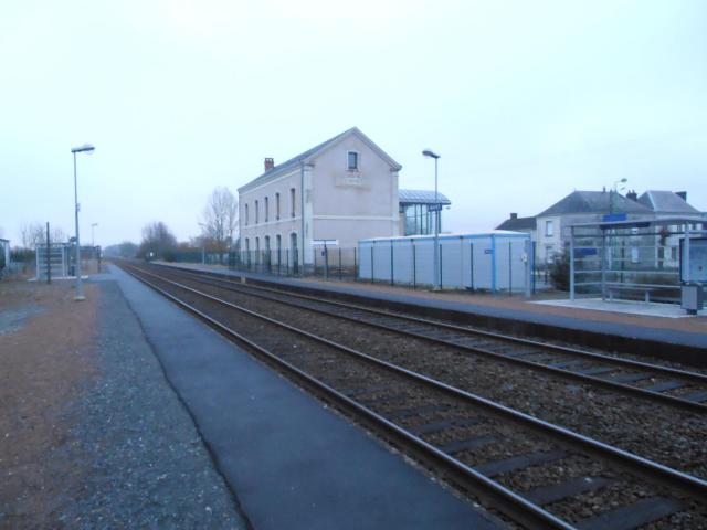 La gare vue des voies