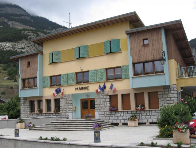 Mairie d'Avrieux. (Savoie, Rhône-Alpes).