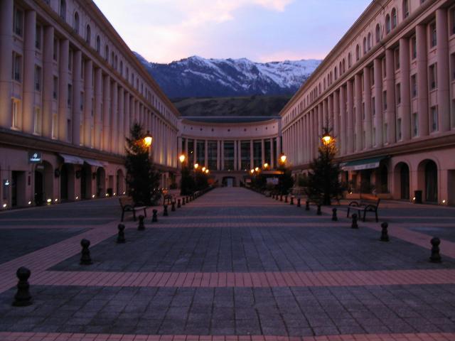 La place de l'Europe à Albertville.
