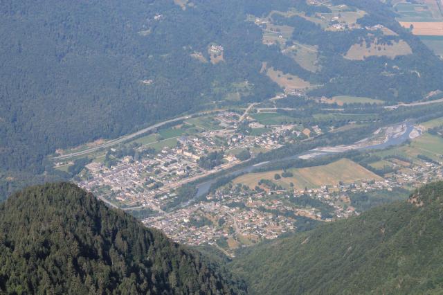 Les villages d'Aiguebelle et de Randens depuis le Char de la Turche