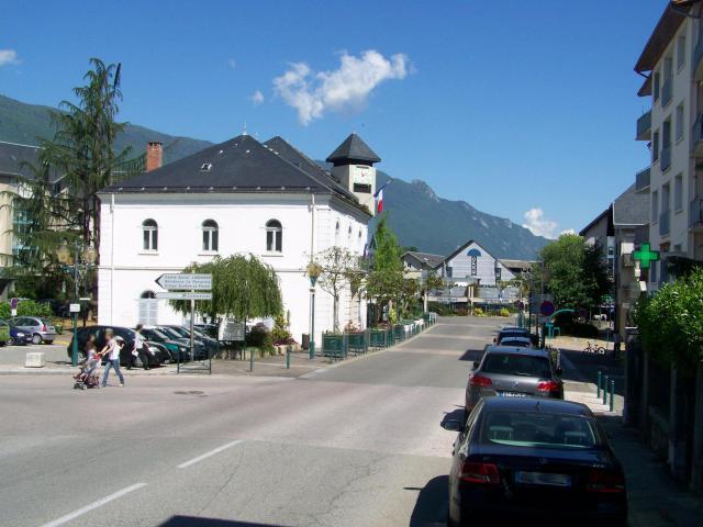 Centre de la commune de La Motte-Servolex près de Chambéry en Savoie.