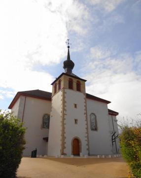 Feigères church (576m), Haute-Savoie county