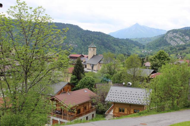 Vue sur la commune d'Arâches-la-Frasse.
