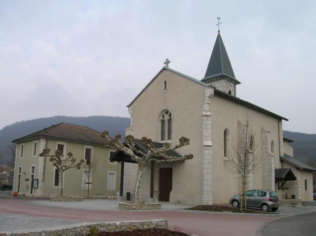 Eglise Saint-Hilaire, Musièges, Haute-Savoie. Première moitié du XIXème siècle.