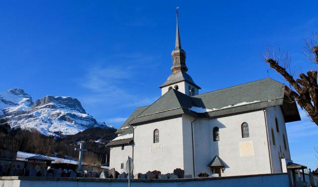 Pointe Percée, Quatre-Têtes depuis l'église Notre-Dame-de-l'Assomption de Cordon.