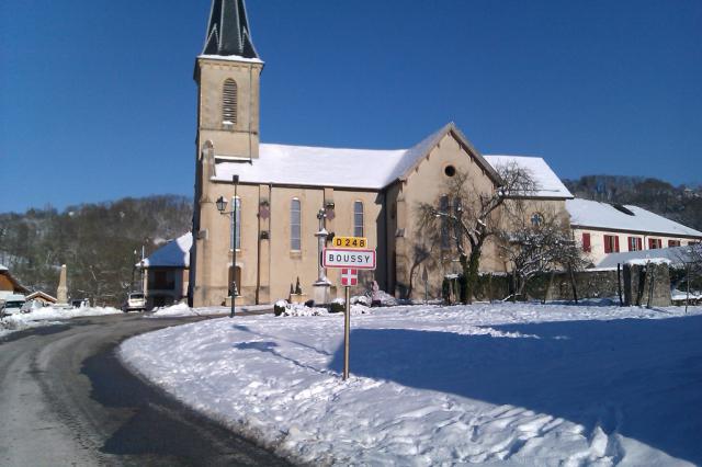 Eglise de Boussy (Haute-Savoie, France).