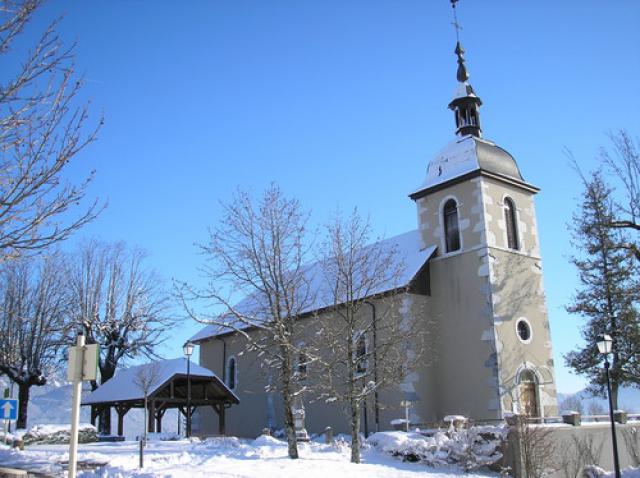Chef Lieu de Saint Martin Bellevue sous la neige