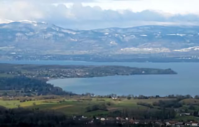 Léman, le Golfe de Coudrée vu de la Maladière 03.02.2013