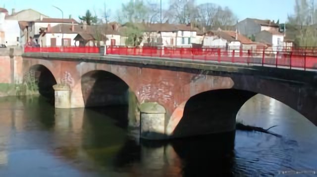 Pont sur l'Ariège, à Saverdun