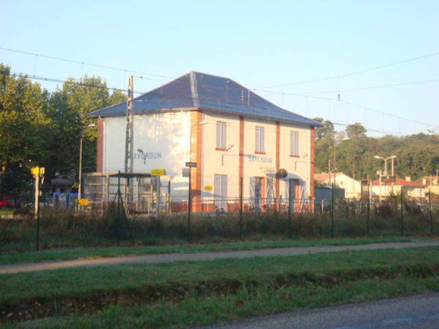 vista gare de Saverdun un matin