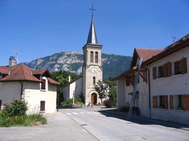 Archamps (Haute Savoie) au pied du mont Salève. Église Saint-Maurice d'Archamps