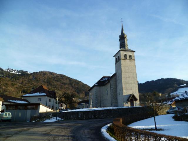 The Villard church in Haute-Savoie, France.