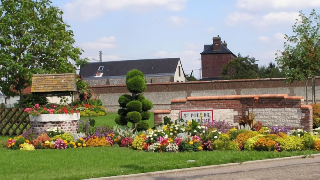 Entrée de ville fleurie.