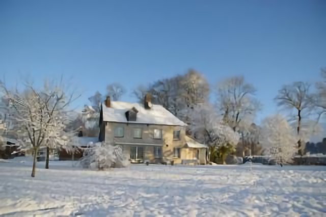 Maison de maitre a Amfreville en hiver