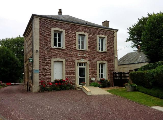 Mairie de Pierrefiques, Seine-Maritime, France.